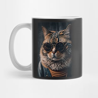 Cool portrait of a Cat Mug